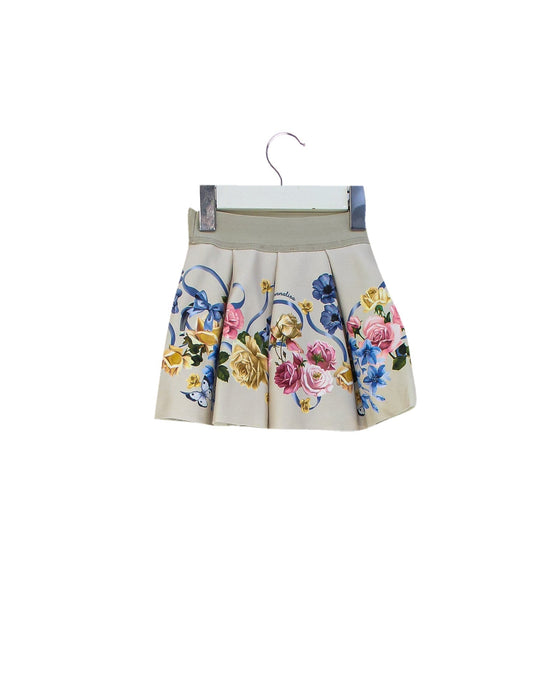 A Beige Short Skirts from Monnalisa in size 0-3M for girl. (Back View)