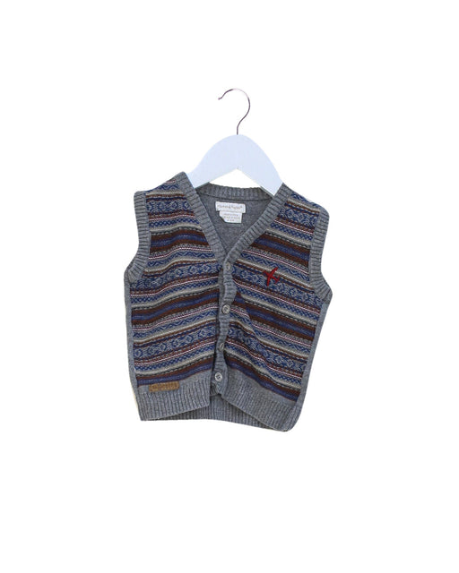 A Grey Sweater Vests from Mamas & Papas in size 6-12M for boy. (Front View)