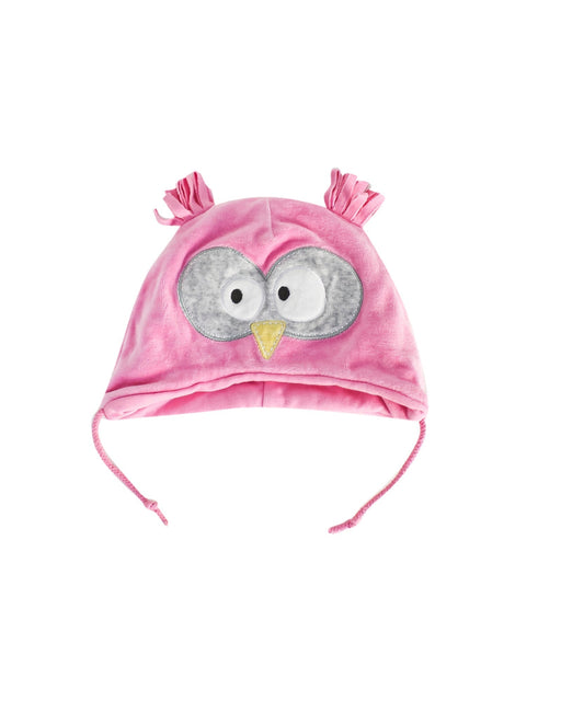 A Pink Winter Hats from Mides in size 6-12M for girl. (Front View)