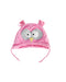 A Pink Winter Hats from Mides in size 6-12M for girl. (Front View)