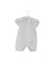 A Ivory Short Sleeve Rompers from Chickeeduck in size 6-12M for girl. (Back View)
