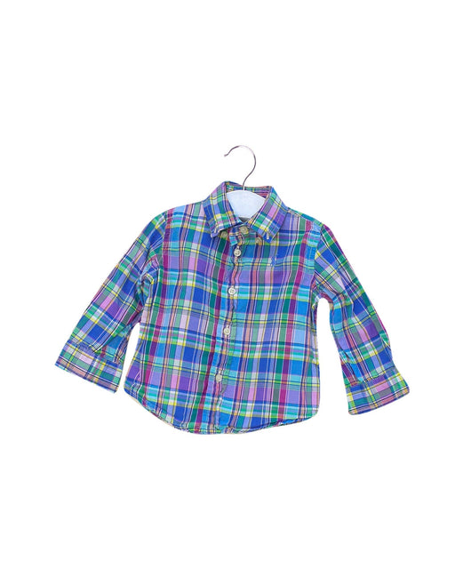 A Blue Shirts from Ralph Lauren in size 6-12M for boy. (Front View)