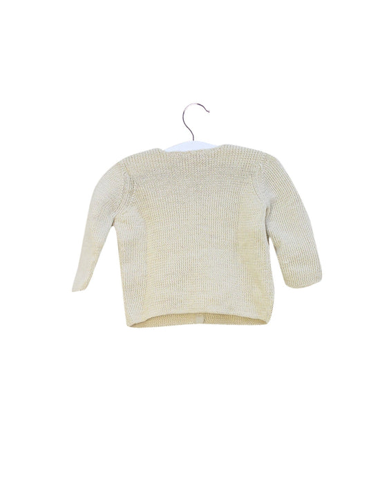 A Ivory Cardigans from Bonpoint in size 3-6M for neutral. (Back View)