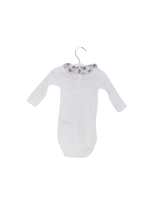 A White Bodysuits from Bonpoint in size 6-12M for girl. (Back View)