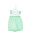 A Green Sleeveless Dresses from Le Petit Society in size 2T for girl. (Front View)