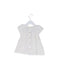A White Short Sleeve Tops from Les Enfantines in size 6-12M for girl. (Back View)
