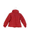 A Red Puffer/Quilted Jackets from Monnalisa in size 2T for girl. (Back View)