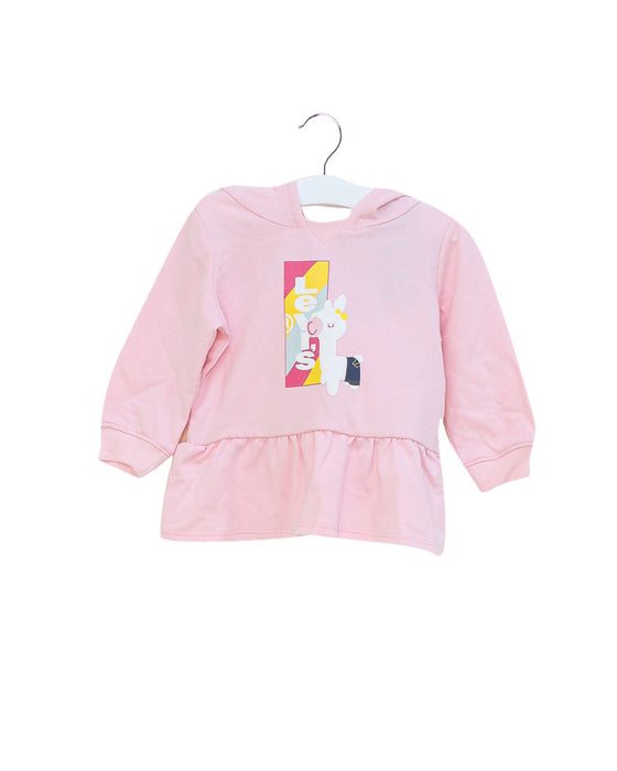 A Pink Sweatshirts from Levi's in size 3-6M for girl. (Front View)