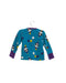 A Teal Long Sleeve Tops from Polarn O. Pyret in size 6-12M for girl. (Back View)