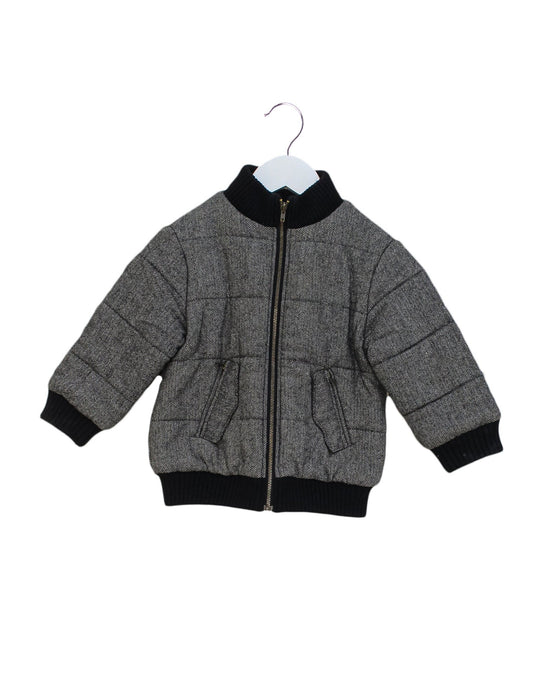 A Grey Puffer/Quilted Jackets from Nicholas & Bears in size 2T for boy. (Front View)