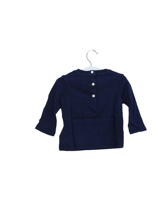 A Navy Long Sleeve Tops from Polo Ralph Lauren in size 0-3M for girl. (Back View)