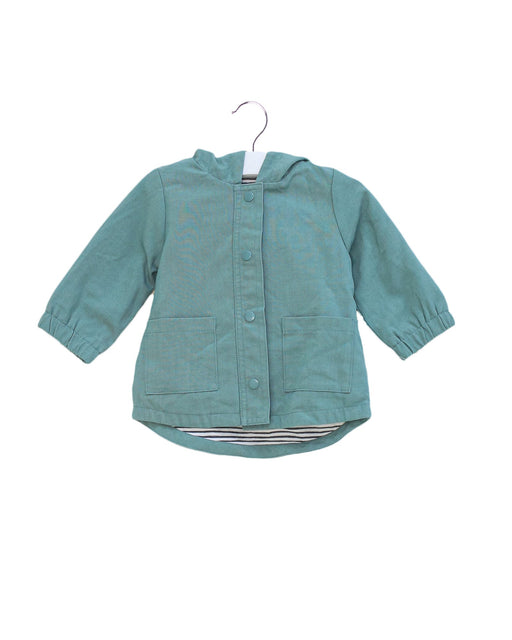 A Green Rain Jackets from Mamas & Papas in size 0-3M for neutral. (Front View)