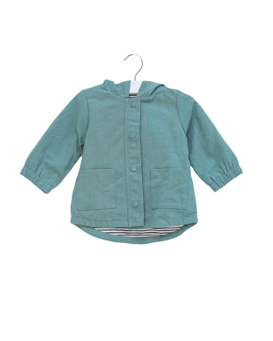 A Green Rain Jackets from Mamas & Papas in size 0-3M for neutral. (Front View)