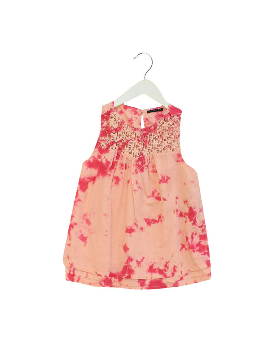 A Pink Sleeveless Dresses from Sisley in size 8Y for girl. (Front View)