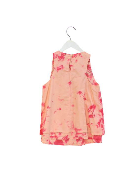 A Pink Sleeveless Dresses from Sisley in size 8Y for girl. (Back View)