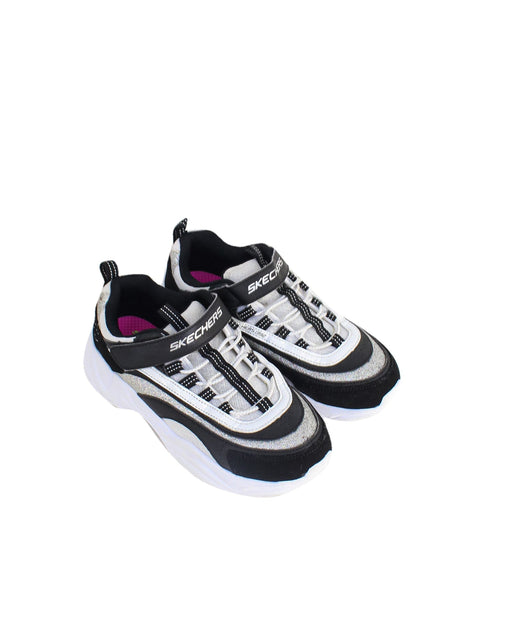 A Black Sneakers from Skechers in size 8Y for boy. (Front View)