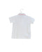A White Short Sleeve Polos from Lacoste in size 6-12M for girl. (Back View)