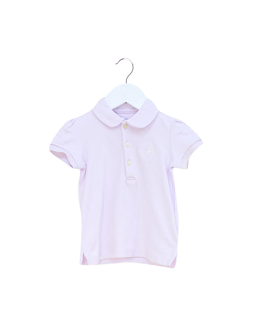 A Purple Short Sleeve Polos from Ralph Lauren in size 6-12M for girl. (Front View)