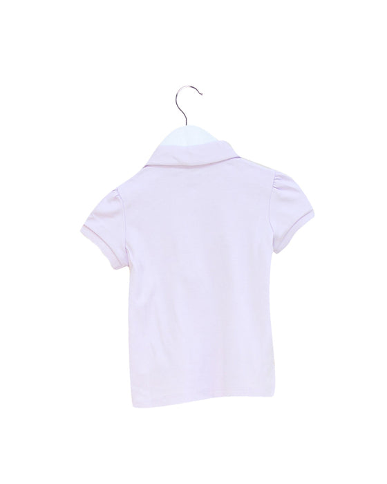 A Purple Short Sleeve Polos from Ralph Lauren in size 6-12M for girl. (Back View)