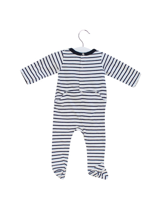 A White Onesies from Jacadi in size 3-6M for girl. (Back View)