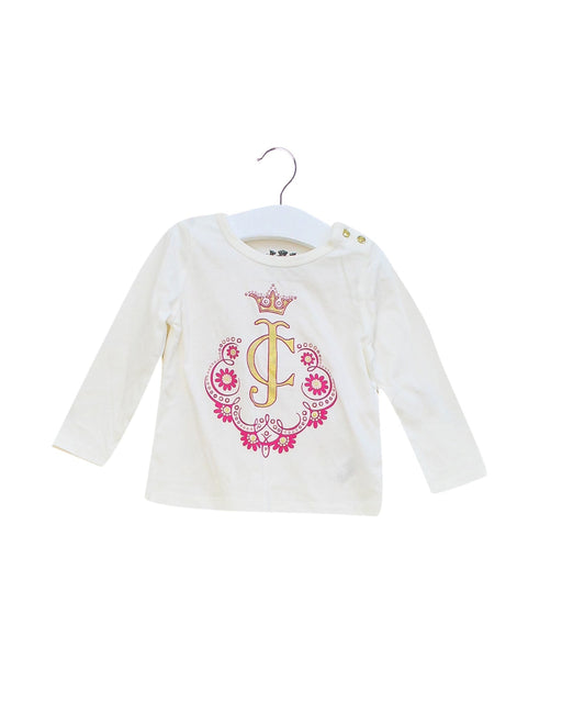 A White Long Sleeve Tops from Juicy Couture in size 6-12M for girl. (Front View)