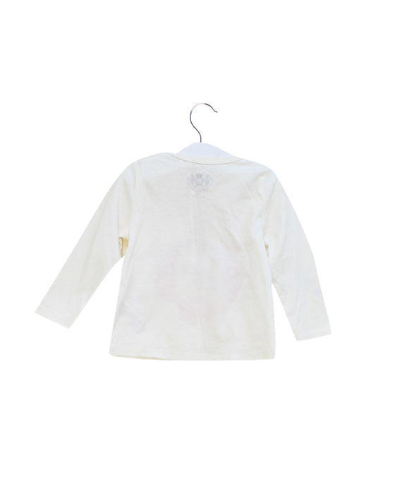 A White Long Sleeve Tops from Juicy Couture in size 6-12M for girl. (Back View)