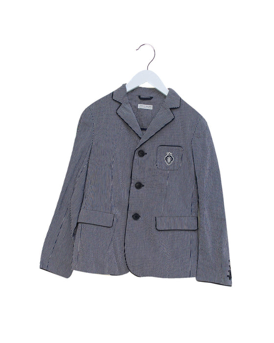 A Navy Blazers from I Pinco Pallino in size 8Y for boy. (Front View)
