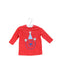 A Red Long Sleeve Tops from Seed in size 0-3M for boy. (Front View)