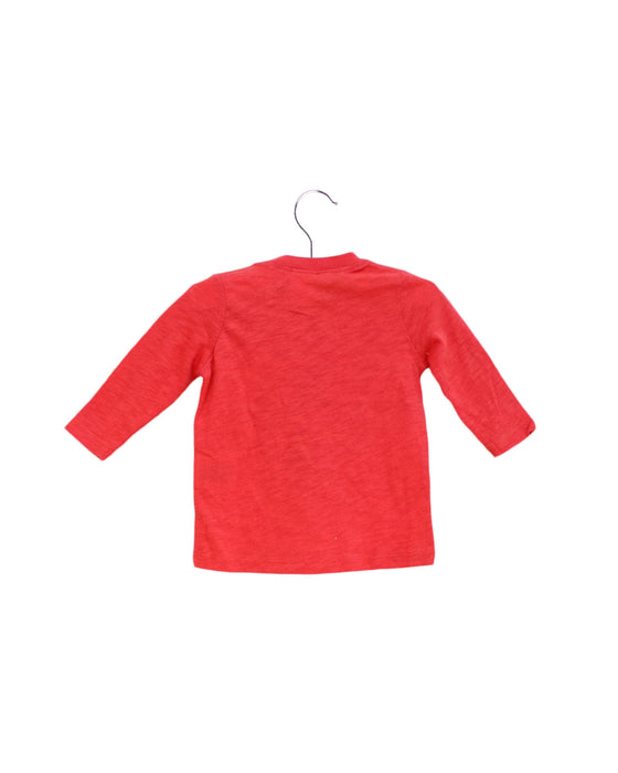 A Red Long Sleeve Tops from Seed in size 0-3M for boy. (Back View)