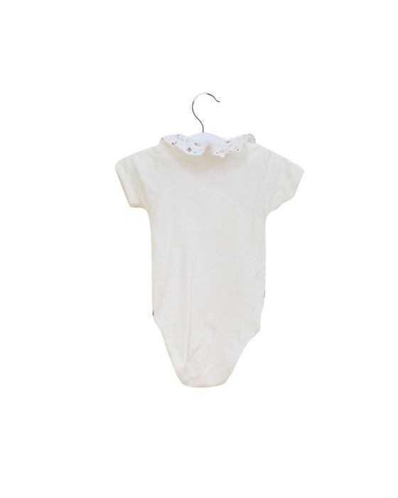 A Ivory Short Sleeve Bodysuits from Dior in size 6-12M for girl. (Back View)