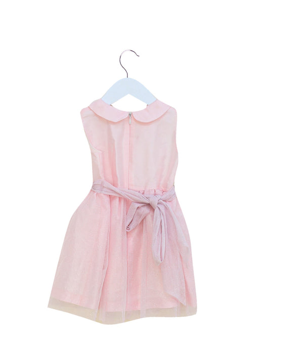 A Pink Sleeveless Dresses from Harrods in size 12-18M for girl. (Back View)