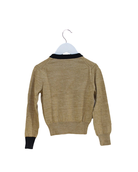 A Brown Knit Sweaters from Nº21 in size 4T for girl. (Back View)