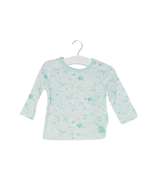 A Blue Long Sleeve Tops from The Bonnie Mob in size 6-12M for neutral. (Front View)