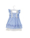 A Blue Sleeveless Dresses from Nicholas & Bears in size 6-12M for girl. (Back View)