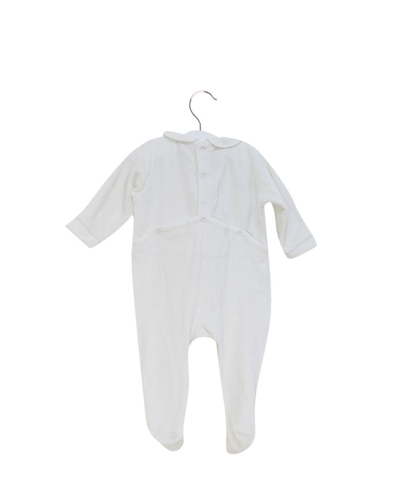 A White Onesies from Acanthe in size 0-3M for neutral. (Back View)