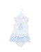 A Blue Sleeveless Bodysuits from Nicholas & Bears in size 3-6M for girl. (Front View)