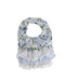 A Blue Bibs from Mudpie in size O/S for girl. (Front View)