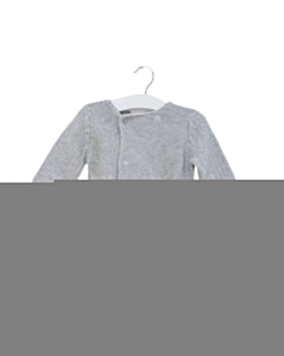 A Grey Cardigans from The Little White Company in size 6-12M for girl. (Front View)