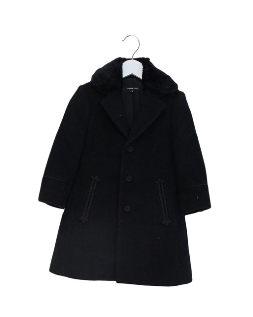 A Black Coats from Nicholas & Bears in size 2T for girl. (Front View)