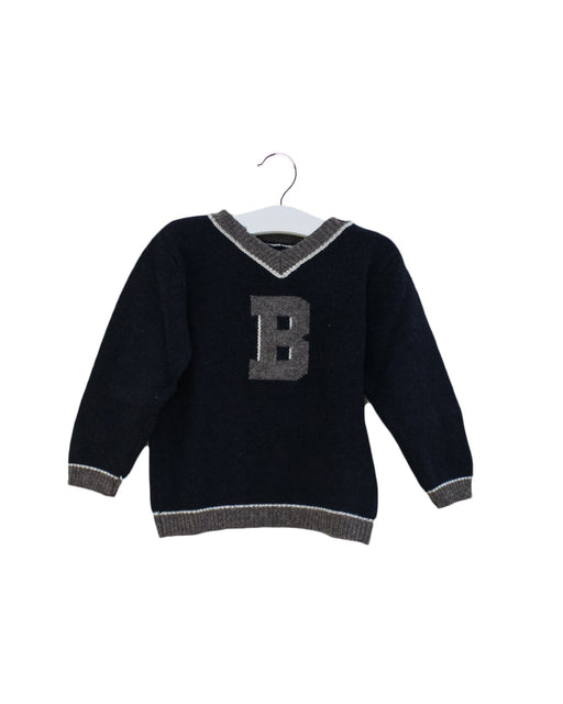 A Navy Knit Sweaters from Bonpoint in size 2T for boy. (Front View)