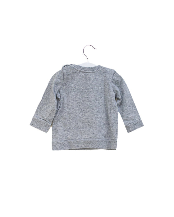 A Grey Crewneck Sweatshirts from Seed in size 6-12M for boy. (Back View)