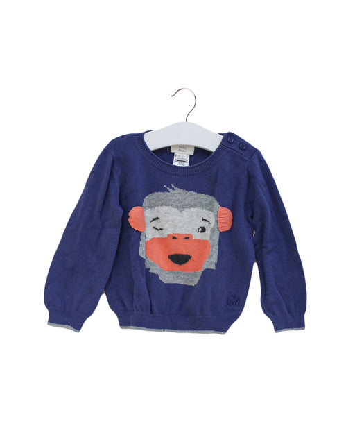 A Blue Knit Sweaters from Bonnie Baby in size 18-24M for boy. (Front View)