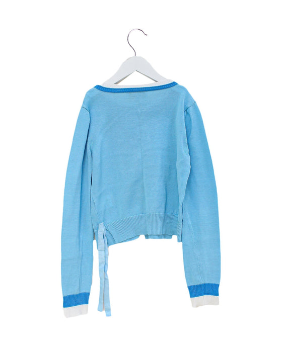 A Blue Cardigans from Simonetta in size 8Y for girl. (Back View)