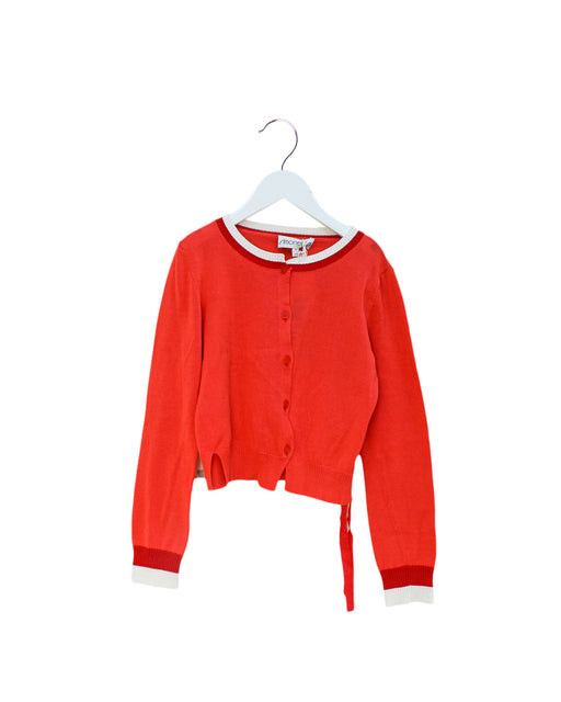 A Red Cardigans from Simonetta in size 8Y for girl. (Front View)