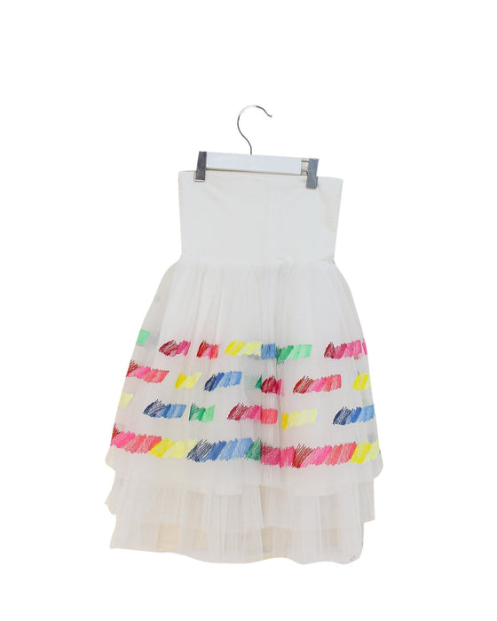 A White Long Skirts from Simonetta in size 6T for girl. (Back View)