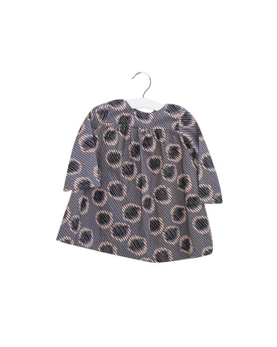 A Grey Long Sleeve Dresses from Bonpoint in size 6-12M for girl. (Front View)