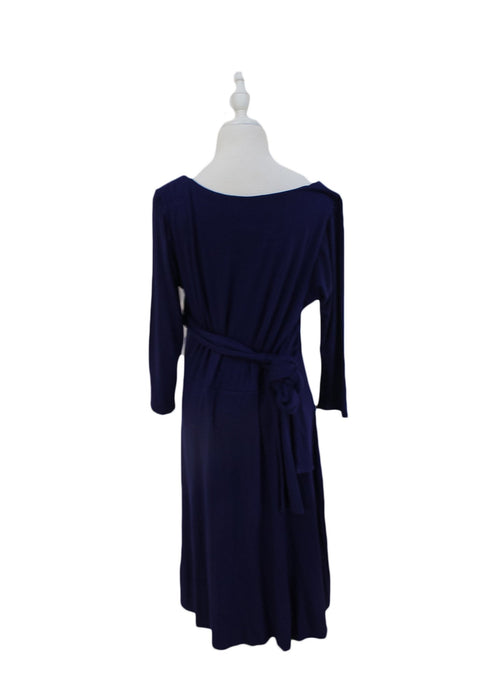 A Navy Long Sleeve Dresses from Tiffany Rose in size XL for maternity. (Back View)