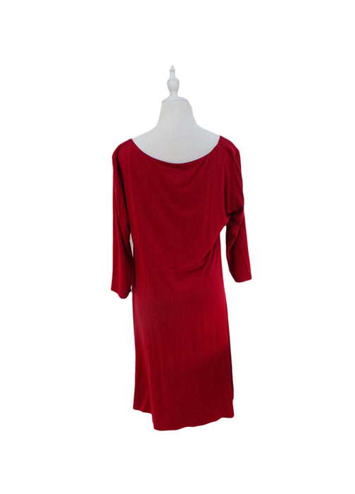 A Red Long Sleeve Dresses from Tiffany Rose in size XL for maternity. (Back View)