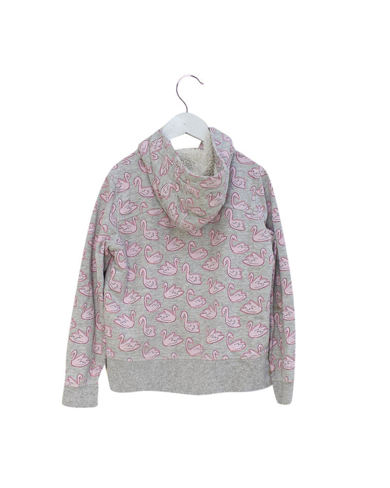 A Grey Lightweight Jackets from Seed in size 8Y for girl. (Back View)