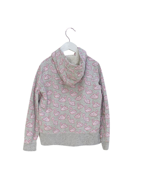 A Grey Lightweight Jackets from Seed in size 8Y for girl. (Back View)